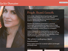 Tablet Screenshot of jackiedumaine.com